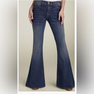 Current Elliot Anthropologie The Elephant Bell dark Blue Jeans 29